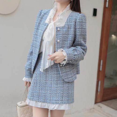 秋款小香风套装，女装职业装，甜野