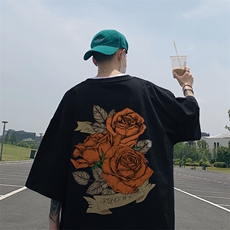 印花棉T280克直播供货220克重磅精品棉XZ301B-JB5116-P28，男装T恤，星座301B