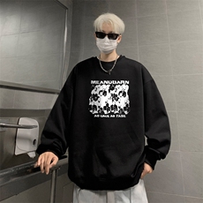 ！圆领卫衣男装港风长袖T恤男外套男WY247-特P23，男装T恤，电商B367