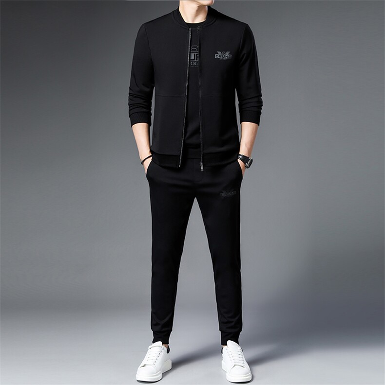 SA9137-3钱塘2020-2中青年男士冬季新款百搭简约卫衣套装P240图片