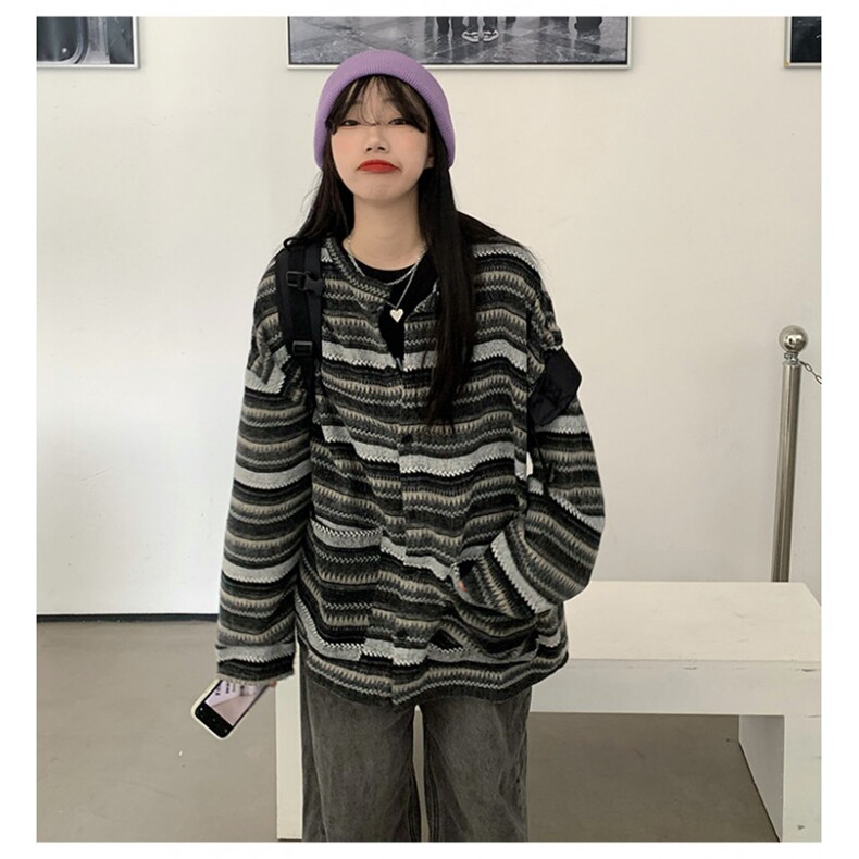 1506/QY1930/P50新款开衫毛衣美式复古休闲慵懒风V领针织衫男,男装针织衫/毛衣,星座1506