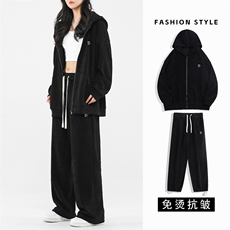 时尚休闲运动套装新款宽松卫衣束脚裤两件套TZ890-特批-123，男装休闲套装，星座718