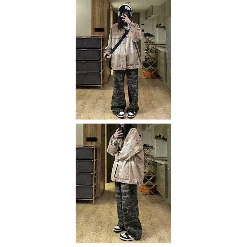 1506-1/JG88251/P66渐变牛仔外套男春秋季高街潮牌复古宽松潮夹克,男装工装外套,星座1506-1