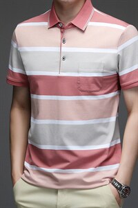 POLO衫男士短袖t恤翻领2023夏季新款潮牌休闲商务男装上衣图片