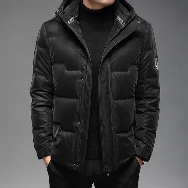 冬季新款羽绒服男翻领中年男休闲外套爸爸装GSNA219996-P350,男装羽绒服,电商B212（原钱塘6029）