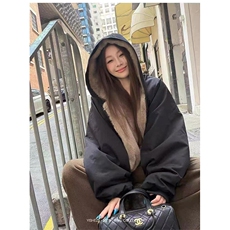 两面穿现货重磅短款座山雕棉衣男女双面穿毛毛绒棉服加厚外套，男装棉衣，电商A486-1