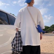 美式高级感t恤男ins潮流男装设计高街短袖潮牌半袖T0177-P28，男装T恤，星座308B-1