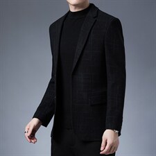 男式装新款2023春秋季商务休闲时尚男单西中年纯色薄款西服外套，男装西服，电商B212（原钱塘6029）