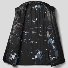W5337海宁皮衣男头层牛皮白鸭绒羽绒服短款翻领皮夹克冬P780，男装皮衣，电商B360