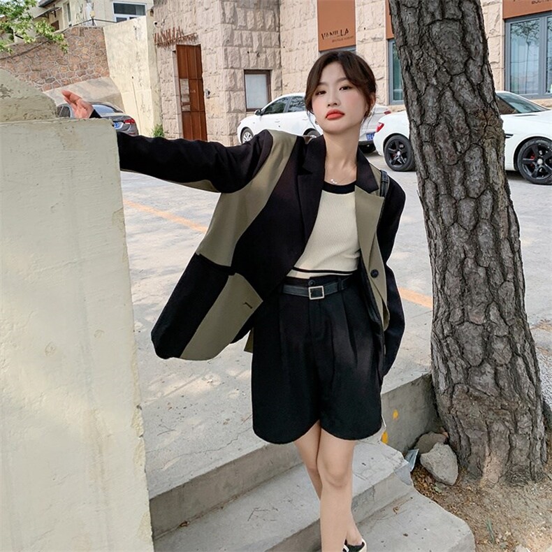 【现货】23春廓形撞色西服601-P125-K188,女装西装,浙宝189