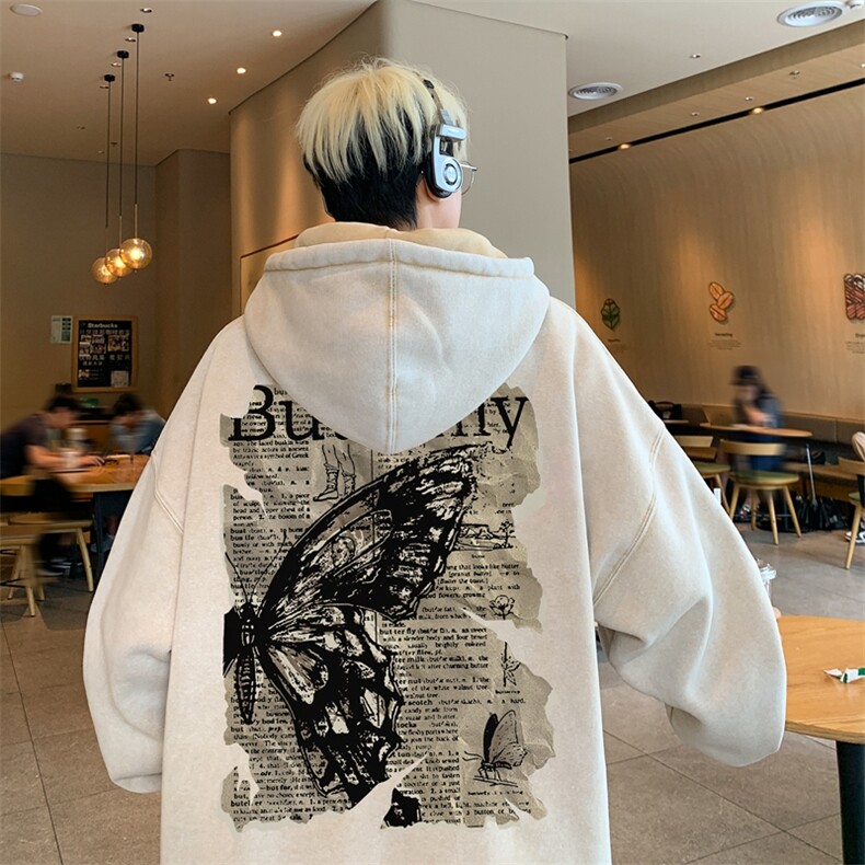 美式潮牌重磅水洗做旧连帽卫衣力推大码男XZ517A-2-Y7744-P68,男装卫衣,星座517A-2