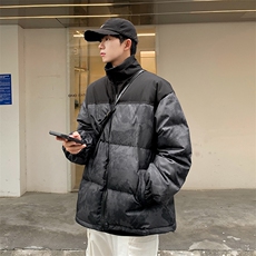 冬季新款羽绒服D5564-TP165248撞色扎染高领轻盈保暖外套男，男装羽绒服，电商A102