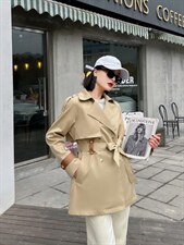 春装新款，风衣外套，女装风衣，红雀纺