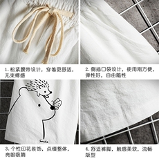 YD33166-P25亚麻短裤男大码棉麻五分裤男中裤沙滩裤网格挂拍，男装休闲裤，电商A040A