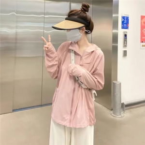 2025夏季冰丝女防晒衣宽松大码休闲外套防紫外线轻薄透气户图片