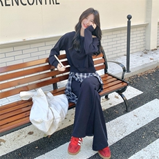 新款【已出货】格子拼接卫衣套装2C110-H9780-P175-K278，女装套装/套裙，2C110