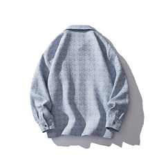 1小香风金属按扣大码M-5XL夹克男：聚酯纤维JK77080P85控128，男装夹克，星座226-2