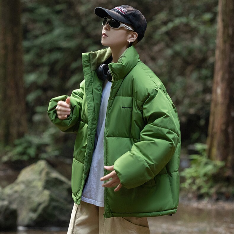 立领冬季男士棉衣刺绣加厚情侣款棉服潮棉袄青年A266-WMY2230-P65,男装棉衣,电商A266