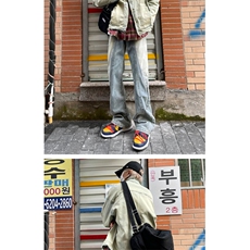 1506-1/KT88521/P47港风潮男夏季新款个性字母牛仔裤嘻哈is潮高街，男装牛仔裤，星座1506-1
