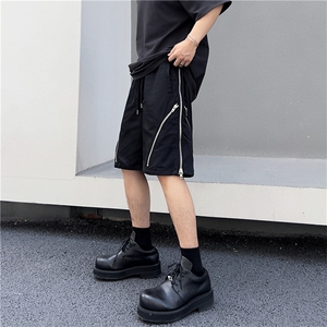 美式高街拉链机能工装短裤男夏季薄款冲锋裤宽松五分裤DK098-P43图片