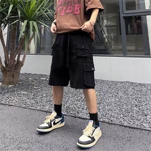 夏季宽松型五分裤休闲裤时尚潮牌男青春流行工装裤潮流AK16-P40图片