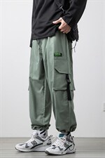 2021春季新日系白墙大码男工装裤抽绳束脚九分裤休闲裤K2821-P40，男装休闲裤，电商A001