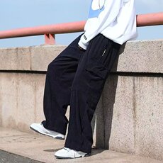 灯芯绒裤韩版潮大口袋2024春秋新款ins宽松百搭长裤AK727-P45，男装休闲裤，星座1109-3