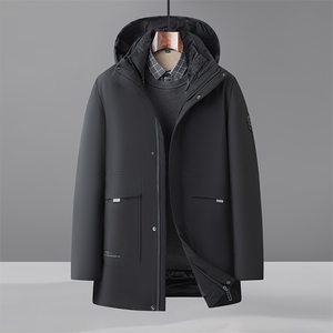 2023新款羽绒服男士外套连帽可脱卸加厚防风滑雪服潮图片