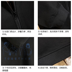 KS21191-P38加绒款-P43连帽开衫卫衣男运动外套大码班服砖墙，男装卫衣，电商A040A
