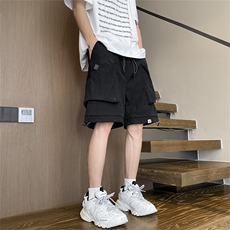 休闲短裤男士韩版潮流高街帅气大口袋2024夏季ins五分裤K5585-P36，男装牛仔裤，星座412-2