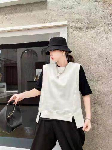 现货 黑白两色马甲,女装马夹,琼卿格