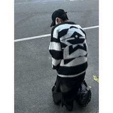 图cleanfit马海毛毛衣男宽松慵懒风高级感针织衫MY03-P60，男装针织衫/毛衣，星座1007（原301D）
