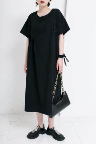 棉麻连衣裙，女装连衣裙，E·呀