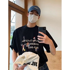 纯棉短袖t恤男女夏季小众海洋动物印花宽松显瘦百搭上衣TB5516，男装T恤，星座1116A（原606A-3）