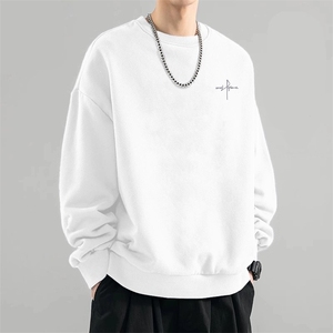 男女潮牌重磅卫衣秋冬款内搭长袖加绒简约风潮流宽松ZRCX4107 P43图片