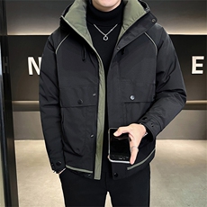 标50绒备货连帽防水冲锋衣冬季男士羽绒服外套8878-P235控298，男装夹克，电商B338