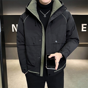 标50绒备货 连帽防水冲锋衣冬季男士羽绒服外套 8878-P235控298图片