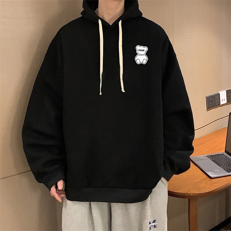 纯棉连帽卫衣男大码运动帽衫宽松薄WY2292-P35,男装卫衣,电商A040