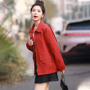 短款风衣女小个子2025春季新款中年妈妈宽松夹克二八月外套女春秋图片