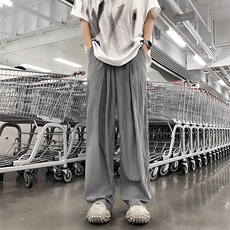 夏季日系潮牌简约休闲裤男2024新款百搭宽松长裤现货K7951-P35，男装休闲裤，星座512-3