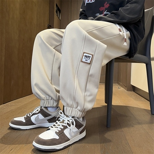 抖音直播高品质 休闲裤男裤子束脚裤416B-1-KL711-P45限68图片