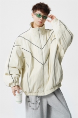 可二开机能防寒棉服M-5XL大码涤纶棉服男白底78176P138控198，男装棉衣，星座226-1