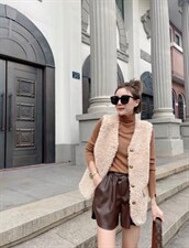 8627皮毛一体马夹（2021冬款加厚），女装马甲，大晶