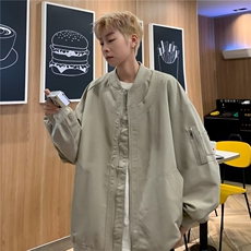 棒球服外套男秋季美式潮牌复古高级感男装宽松飞行员夹克J7374，男装夹克，星座1116A-1（原606A）