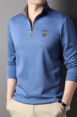 AG99615钱塘2020-3Z中青年男士春季半拉链翻领长袖休闲T桖P60，男装T恤，钱塘207-3