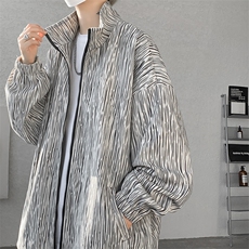 现货JK10071-特批55夏季大码灯芯高品质夹克外套宽松情侣上衣，男装夹克，电商A059