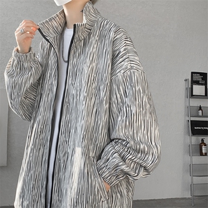 现货 JK10071-特批55 夏季大码灯芯高品质夹克外套宽松情侣上衣图片