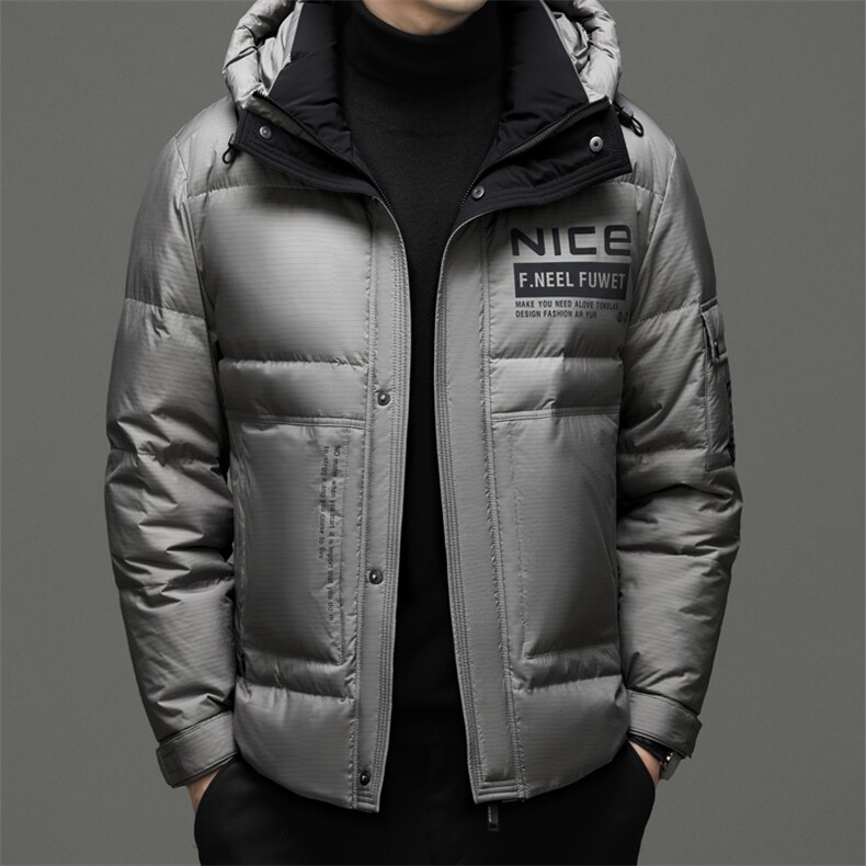 男装宽松免烫连帽羽绒服冬季新款男士中年商务休闲加厚保暖外套,男装羽绒服,电商B212（原钱塘6029）