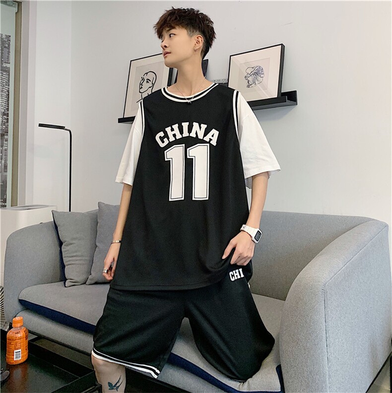 夏季运动套装男宽松短袖T恤篮球短裤韩版潮休闲五分裤衩TZ31-P36,男装休闲套装,星座1008-1