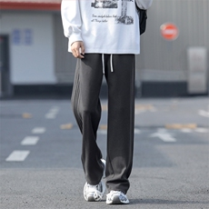 秋冬加重磅绒华棉拖地裤高街美式休闲裤X1610-特批35加绒特批46，男装卫衣，星座718